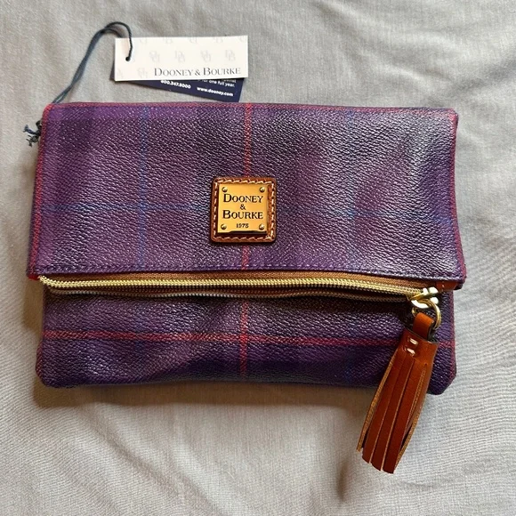 Dooney Bourke Bags Dooney Bourke Purple Plaid Red Details